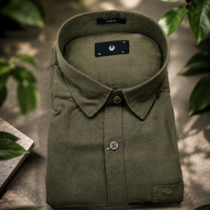 Lillon cotton Forest green shirt
