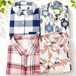 Cotton Shirts Combo - L 4 pcs 999